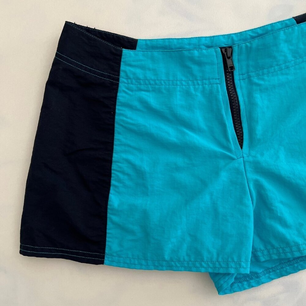Nautica Women's Vintage Blue Surfer Swim Micro Mini Shorts - Picture 4 of 8